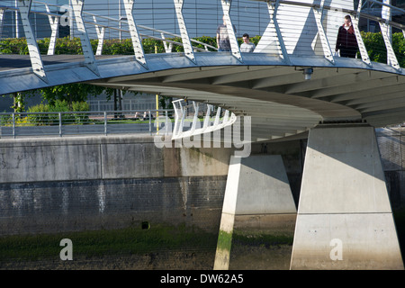 La Squinty Bridge, Glasgow. Foto Stock