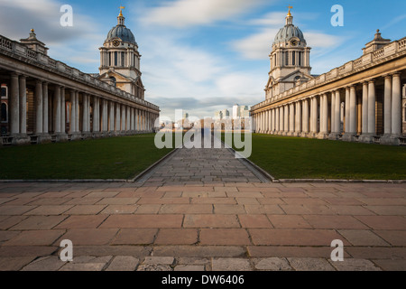 Old Royal Naval College di Greenwich, Londra. Foto Stock