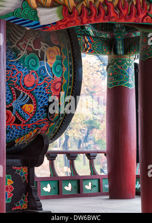 Tempio Bongeunsa a Seul, in Corea del Sud. Foto Stock