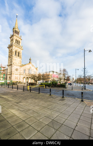 Elmwood Hall è una ex chiesa Presbiteriana, sulle università Road a Belfast, Irlanda del Nord, di fronte Queen's University. Foto Stock