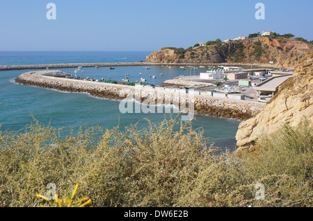 Porto di pesca Albufeira Algarve Portogallo Foto Stock