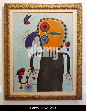 Joan Miró (1953) El discoteca rojo persiguiendo a la alondra, Botero Museo del Banco de la República, Bogotà, Colombia Foto Stock