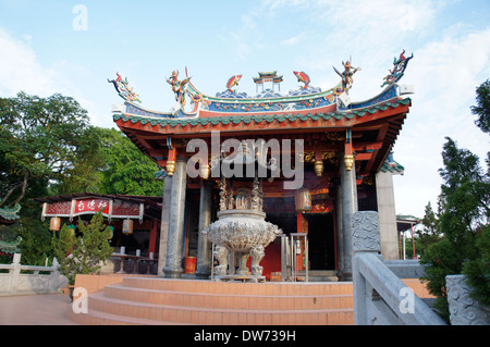 Tua Pek Kong Temple è il più antico tempio Cinese in Kuching, situato su Jln Tunku Abdul Rahman Foto Stock