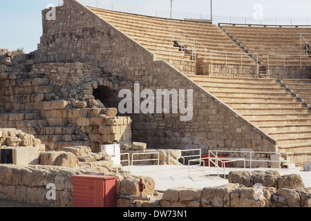 Anfiteatro romano Cesarea Maritima Parco nazionale di Israele Foto Stock