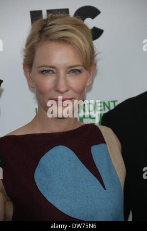 Santa Monica, Stati Uniti d'America. 1 marzo 2014. L'attrice Cate Blanchett assiste il film lo spirito indipendente Awards a Santa Monica Beach a Los Angeles, Stati Uniti d'America, il 01 marzo 2014. Foto: Hubert Boesl/dpa Credito: dpa picture alliance/Alamy Live News Foto Stock