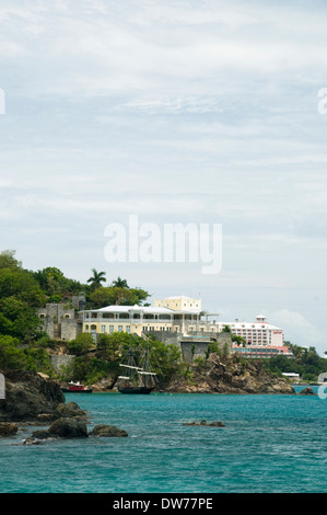 Resort in Isole Vergini Foto Stock