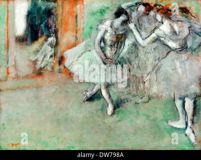 Edgar Degas, un gruppo di ballerini 1890 olio su tela. Scottish National Gallery di Edimburgo. Foto Stock