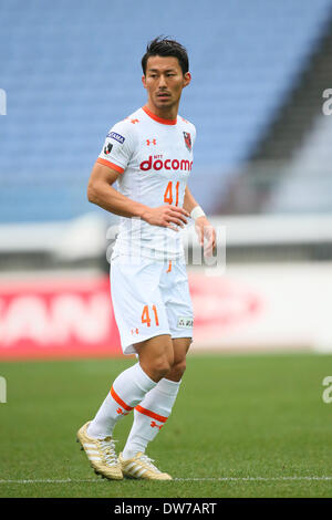 Nissan Stadium, Kanagawa, Giappone. 2 Mar 2014. Akihiro Ienaga (Ardija), 2 marzo 2014 - Calcio /Soccer : 2014 J.League Division 1 tra Yokohama f Marinos 2-0 Omiya Ardija al Nissan Stadium, Kanagawa, Giappone. © YUTAKA AFLO/sport/Alamy Live News Foto Stock