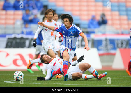 Nissan Stadium, Kanagawa, Giappone. 2 Mar 2014. Shunsuke Nakamura (F Marinos), 2 marzo 2014 - Calcio /Soccer : 2014 J.League Division 1 tra Yokohama f Marinos 2-0 Omiya Ardija al Nissan Stadium, Kanagawa, Giappone. © YUTAKA AFLO/sport/Alamy Live News Foto Stock