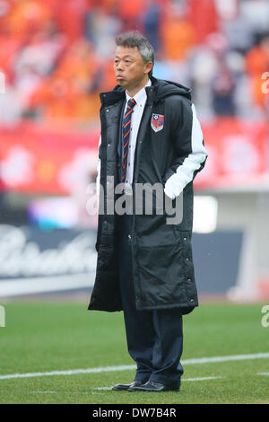 Nissan Stadium, Kanagawa, Giappone. 2 Mar 2014. Kiyoshi Okuma (Ardija), 2 marzo 2014 - Calcio /Soccer : 2014 J.League Division 1 tra Yokohama f Marinos 2-0 Omiya Ardija al Nissan Stadium, Kanagawa, Giappone. © YUTAKA AFLO/sport/Alamy Live News Foto Stock