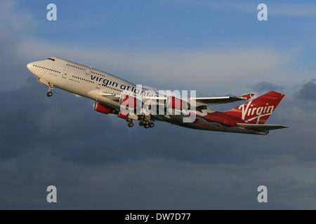 VIRGIN ATLANTIC AIRLINES BOEING 747 Foto Stock