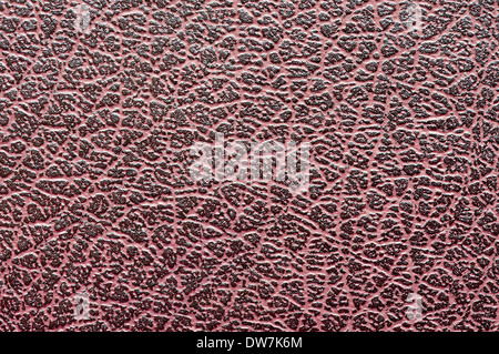 Sfondo della trama sulla copertina del libro con pelle artificiale Foto Stock