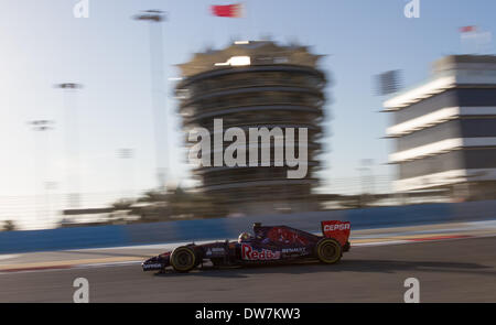 Sakhir, Bahrain. 2 Mar 2014. Quarto giorno di test ufficiali a Bahrain FORMULA ONE Grand Prix su Marzo 02, 2014 Credit: Ahmed Alfardan/NurPhoto/ZUMAPRESS.com/Alamy Live News Foto Stock