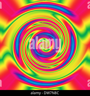 Abstract ipnotizzanti volteggiano nel bellissimo arcobaleno di colori Foto Stock