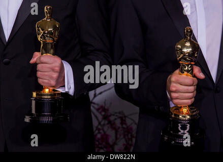 OSCARS 86TH Annuale ACADEMY AWARDS PRESSROOM LOS ANGELES STATI UNITI D'AMERICA 02 Marzo 2014 Foto Stock