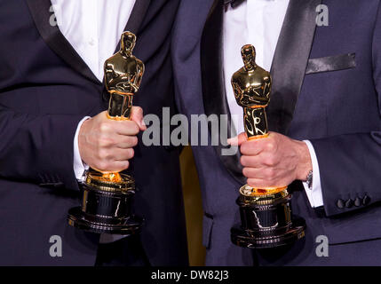 OSCARS 86TH Annuale ACADEMY AWARDS PRESSROOM LOS ANGELES STATI UNITI D'AMERICA 02 Marzo 2014 Foto Stock