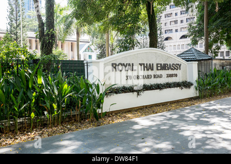 Royal Thai Embassy Singapore, 370 Orchard Road. Foto Stock