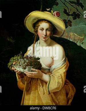 Pastorella con bucce 1628 Abraham Bloemaert 1566 - 1651 olandese Paesi Bassi Foto Stock