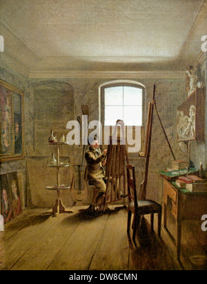 Il pittore Gerhard von Kügelgen nel suo studio 1811 Georg Friedrich Kersting 1785 - 1847 il tedesco in Germania Foto Stock