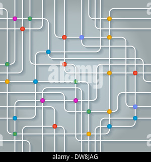 Abstract sfondo tecnologico. Foto Stock