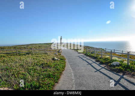 Cabo da Roca, Portogallo, in un giorno di blu Foto Stock