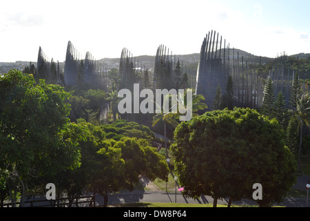 Jean-Marie Tjibaou Cultural Center, Noumea, Nuova Caledonia, Sud Pacifico Foto Stock