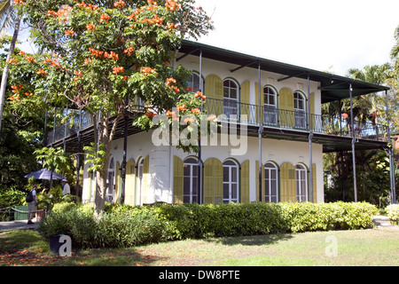 La Ernest Hemingway Home & Museum, Key West, Florida, Stati Uniti d'America Foto Stock