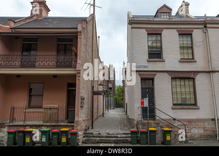 Case storiche, Long's Lane aka Long's Lane Precinct, Longs Lane Precinct, Gloucester Street, Sydney, Australia Foto Stock