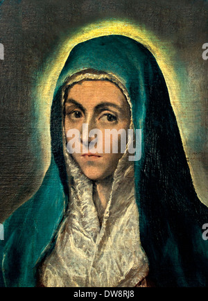 Dice Maria Mater Dolorosa 1590-1600 Domenikos Theotokopoulos, noto come El Greco (1541-1614) Spagna - Spagnolo Foto Stock