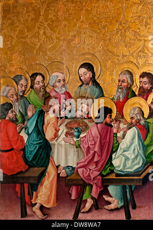 L Ultima Cena ( Gesù Cristo ) 15 secolo Reno Superiore Francia Francese Tedesco Germania Foto Stock