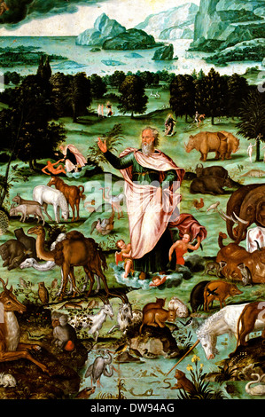 La Création du Monde - La creazione del mondo Melchior Bocksberger 1530-1587 Francia - Francese Foto Stock