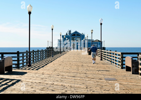 Oceanside storico Pier, Oceanside, della Contea di San Diego, California, Stati Uniti Foto Stock