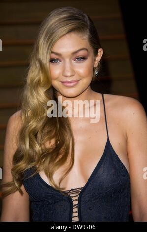 GIGI HADID 2014 Vanity Fair LOS ANGELES STATI UNITI D'AMERICA 03 Marzo 2014 Foto Stock