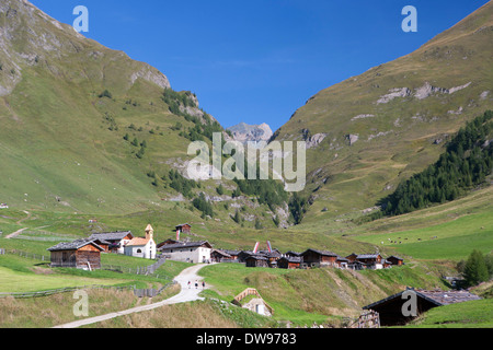 Malga Fane, alp village, Valser Tal, Alto Adige, Italia Foto Stock