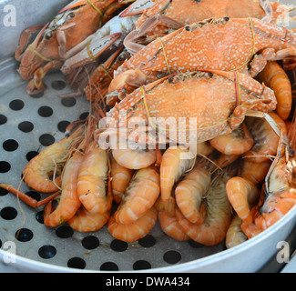 Gamberi e granchi Foto Stock