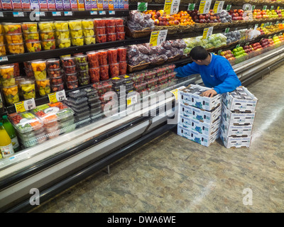 Negozio di alimentari corsia Foto Stock