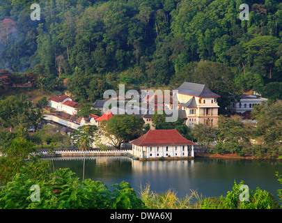 Sri Lanka, Kandy, tempio del Dente, Dalada Maligawa, Foto Stock