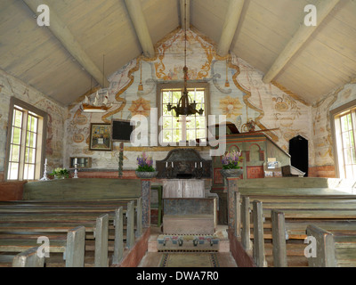 Kapell trysunda, chiesa di trysunda, Höga Kusten (costa alta), västernorrlands län, Golfo di Botnia, Svezia Foto Stock