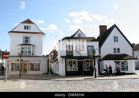 Shop fronti in Thame Oxfordshire. Foto Stock