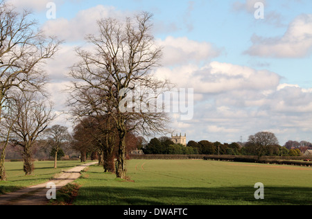 Ault Hucknall nel Derbyshire che è il più piccolo paese in Inghilterra Foto Stock