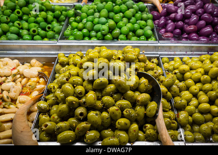 Prodotti in whole foods store Foto Stock