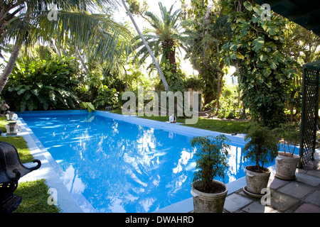 Piscina a Ernest Hemingway Home & Museum, Key West, Florida, Stati Uniti d'America Foto Stock