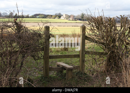 Ault Hucknall nel Derbyshire che è il più piccolo paese in Inghilterra Foto Stock