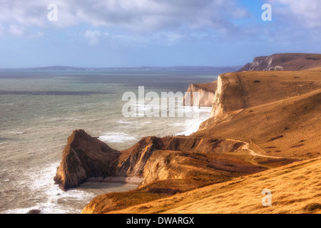 Jurrasic Costa, Dorset, England, Regno Unito Foto Stock