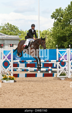 Show Jumping in Greenwich Park Londra Foto Stock