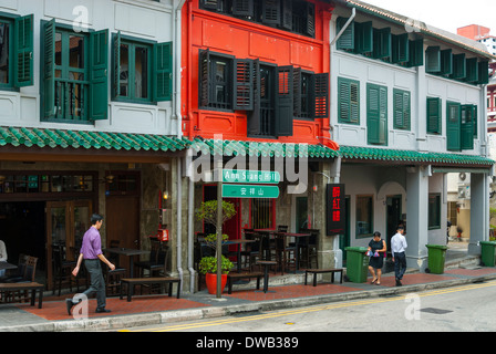 Club Street / Ann Siang Hill ristorante e area bar, Singapore Foto Stock