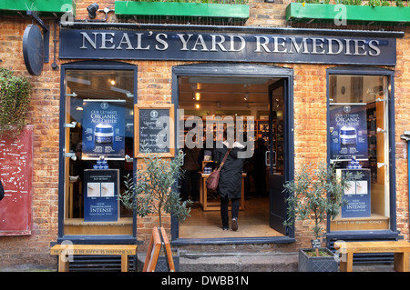 Cantiere neals rimedi shop neals yard covent garden Londra Regno Unito 2014 Foto Stock