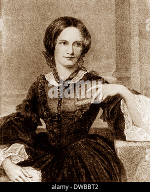 Charlotte Bronte periodo Vittoriano Foto Stock
