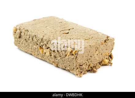 Halva isolato su uno sfondo bianco Foto Stock