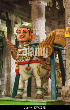 L' India , il Tamil Nadu Kanchipuram Sri Ekambaranathar Tempio Ekambareswarar templi indù Shiva 6 sesto secolo parade figura esotica Foto Stock